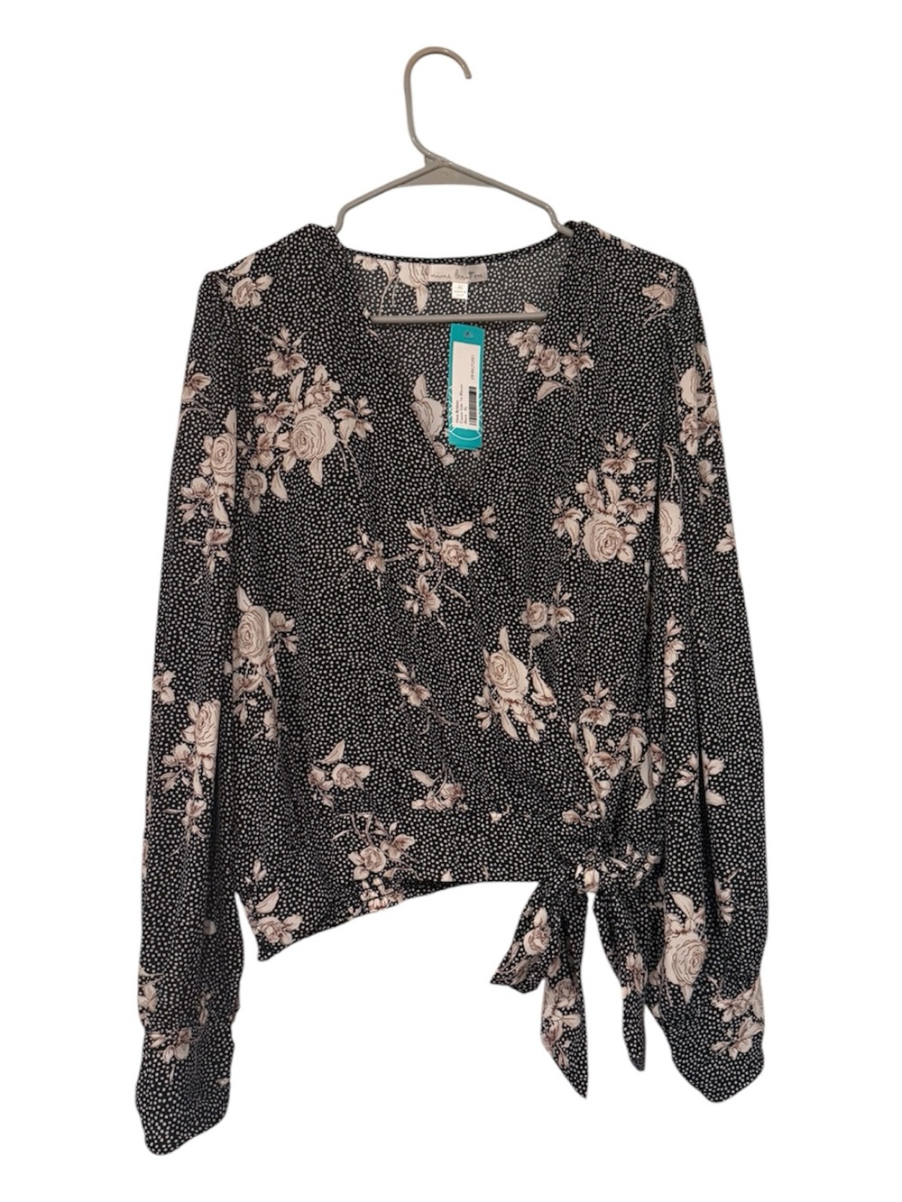 Nine Britton | Cassie Side Tie Blouse | NWT